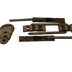 Rental (10) Ahem Future Series Hobby Model 1400/20 Mast Series Assembly 1-8 all files .dxf