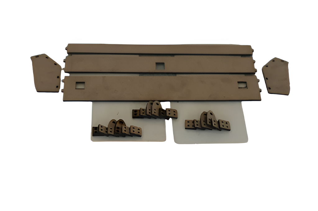 Rental (2) Hobby Model 1400/20 Apron B Series Assembly 1-12 all files .dxf
